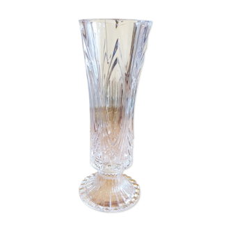 Vase en verre sur pied