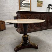 Table en laiton et onyx années 50