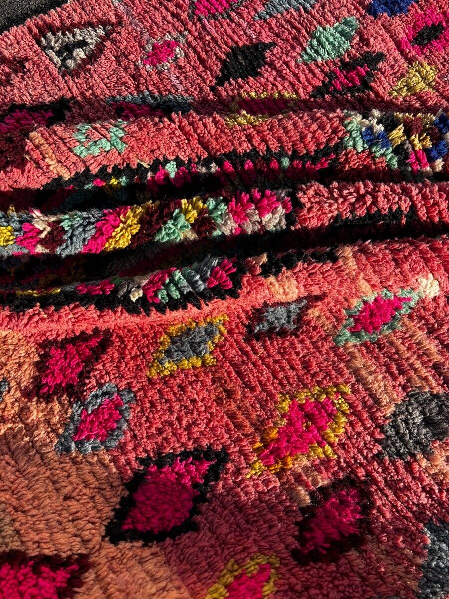New pink Boujad Moroccan Berber rug.