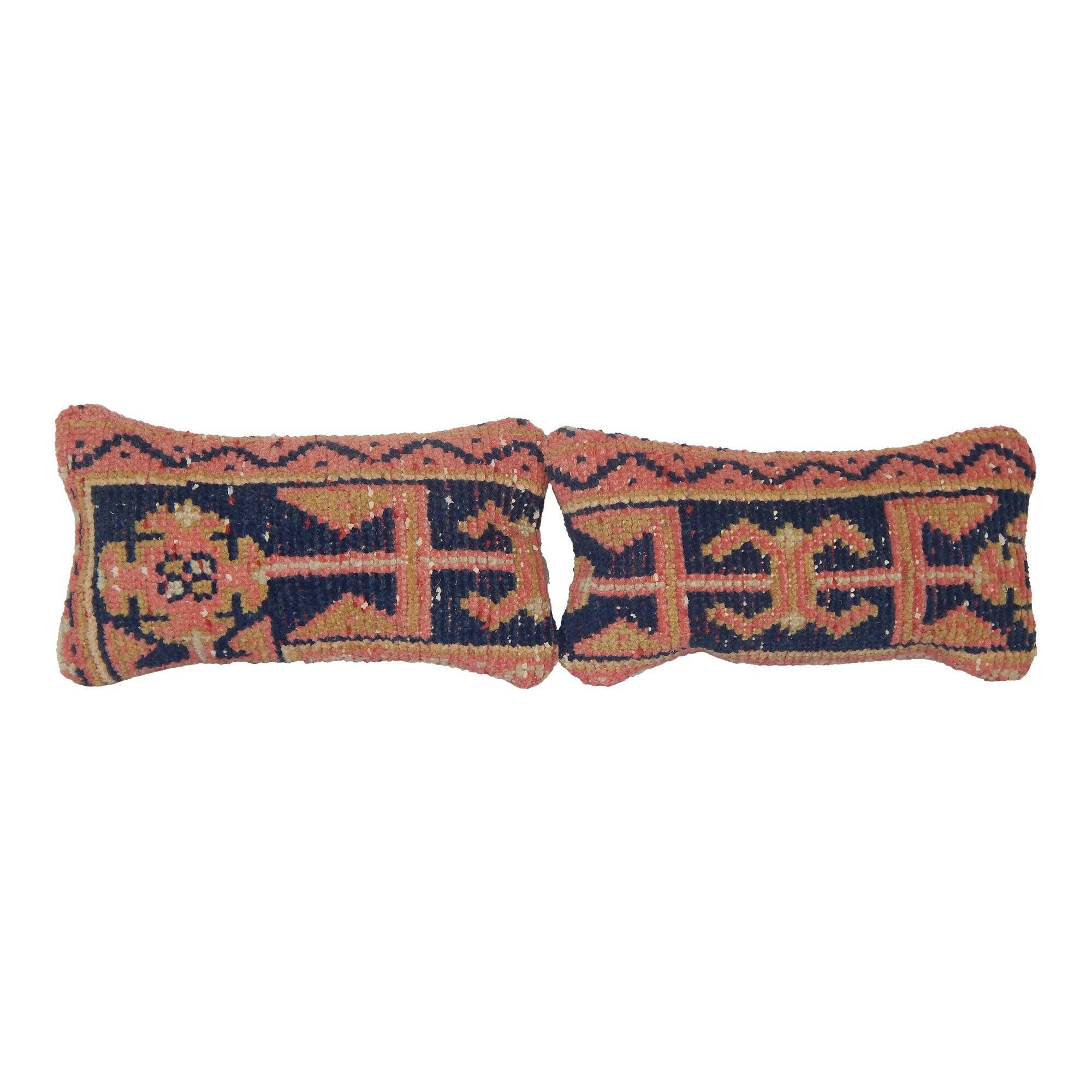 Lot de 2 housses de coussin turque vintage 20x41 cm