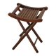Solid wood folding stool