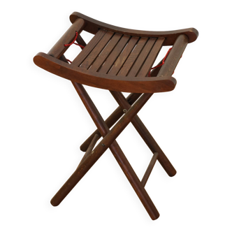 Solid wood folding stool