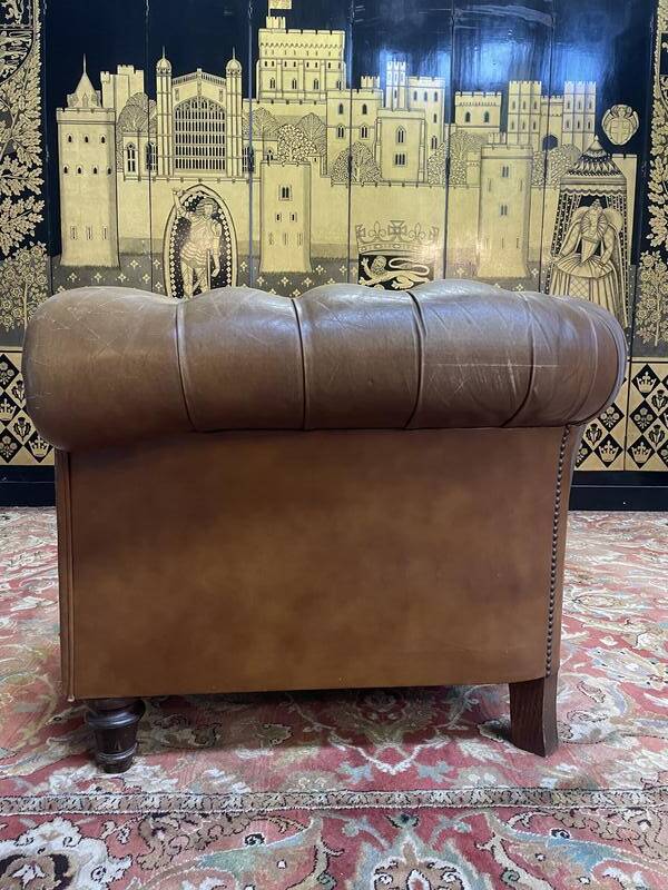 Chesterfield leather sofa