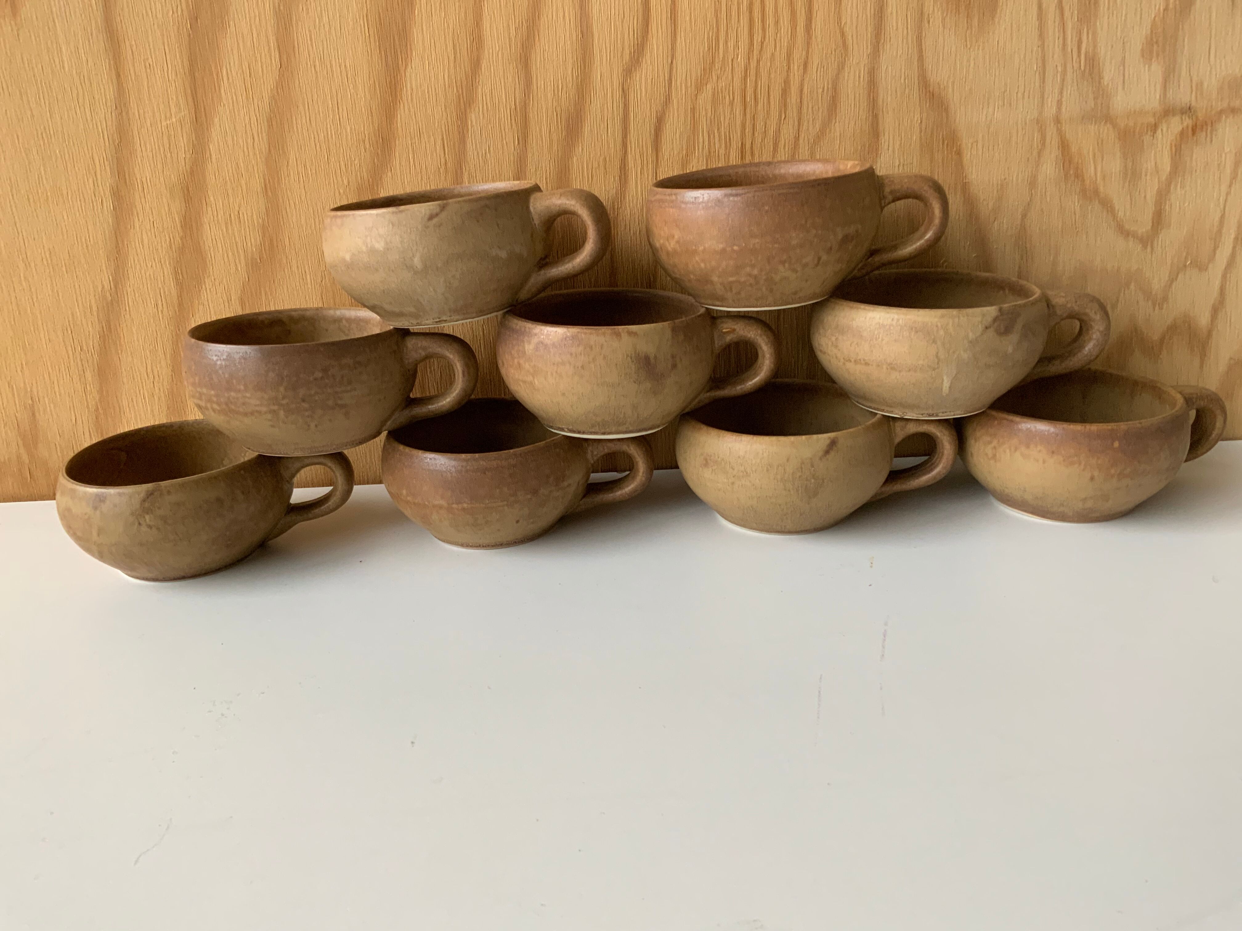Vintage stoneware cups
