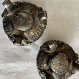 Pair of metal salt shakers