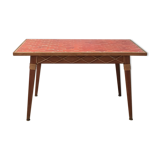 Ceramic and rattan dining table