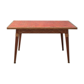 Ceramic and rattan dining table