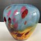 Vintage La Rochere glass paste vase