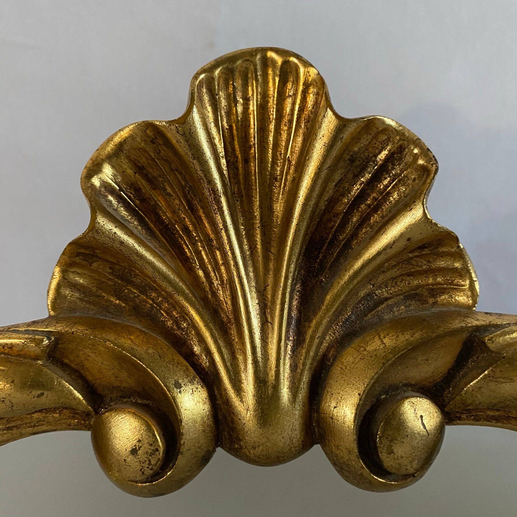 Louis XV-style gold mirror