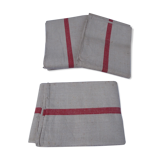Set of 3 large hemp tea towels