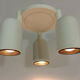 3-spot lase-white metal orientable ceiling light. Kema Keur. Year 80