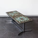 Ceramic and chrome coffee table