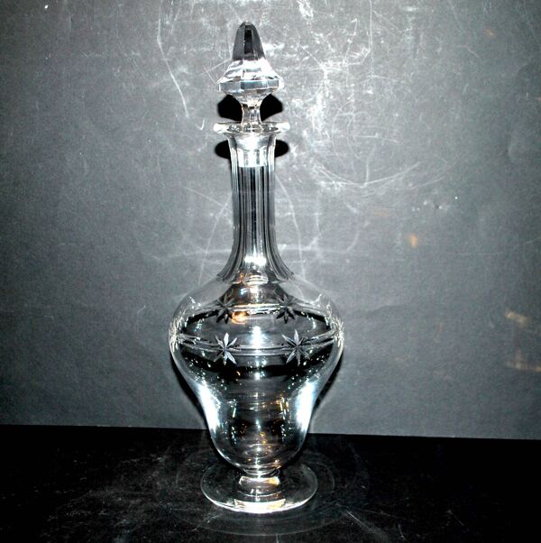 SAINT-LOUIS Carafe Reims en cristal taillé étoile - Catalogue 1930 Art Déco