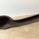 Pair of modernist anthropomorphic fireplace andirons, brutalist log holders 1950s