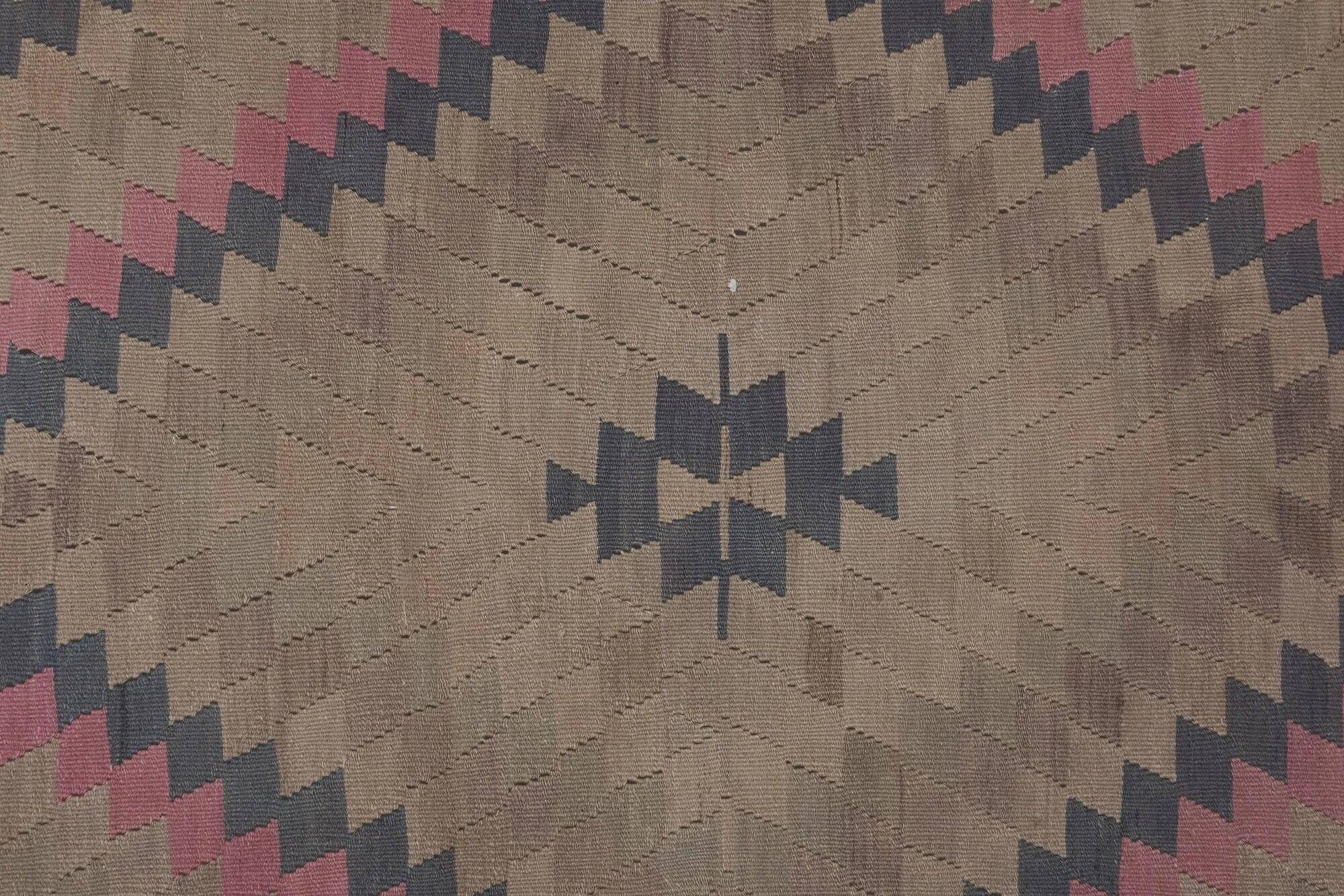 Vintage Turkish kilim, handwoven, 150x350 cm.