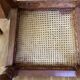 Lot de 3 chaises vintage en bois exotique et cannage – fabrication indonési
