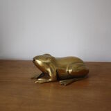 Vintage brass frog