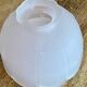 Pair of vintage Westmoreland high tealight candle holders in frosted pink satin