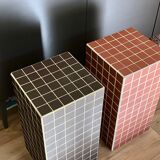 Side table column ceramic tiles