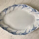 Oval iron clay dish K&G Lunéville model "Angèle" late 19th century
