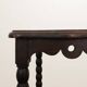 Oak stool with beaded spool legs