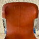 Pair of leather and chromed metal chairs year 70