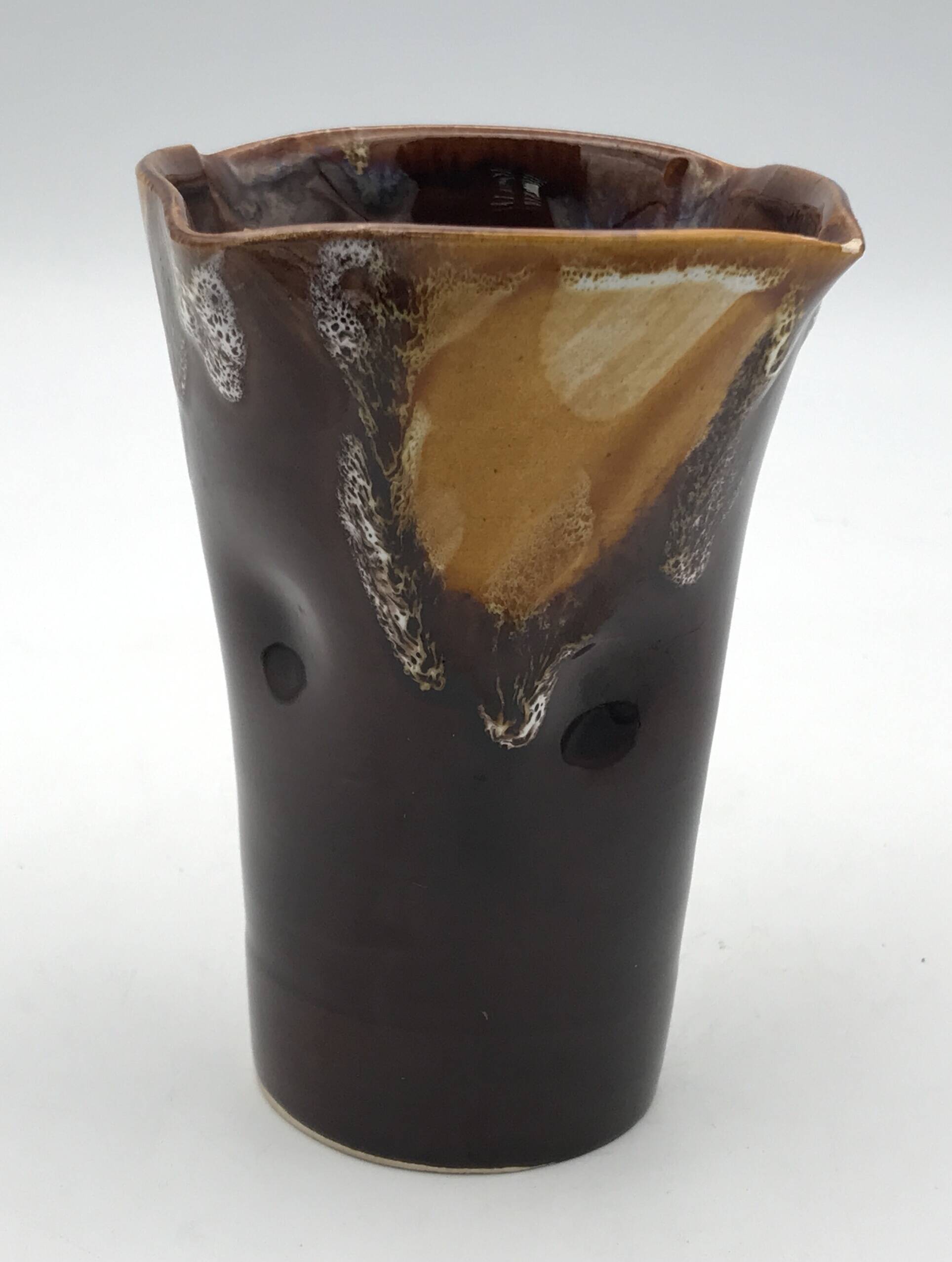 VASE Handkerchief in glazed ceramic handmade VALLAURIS