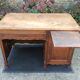 Vintage neo Louis XV desk in solid oak.