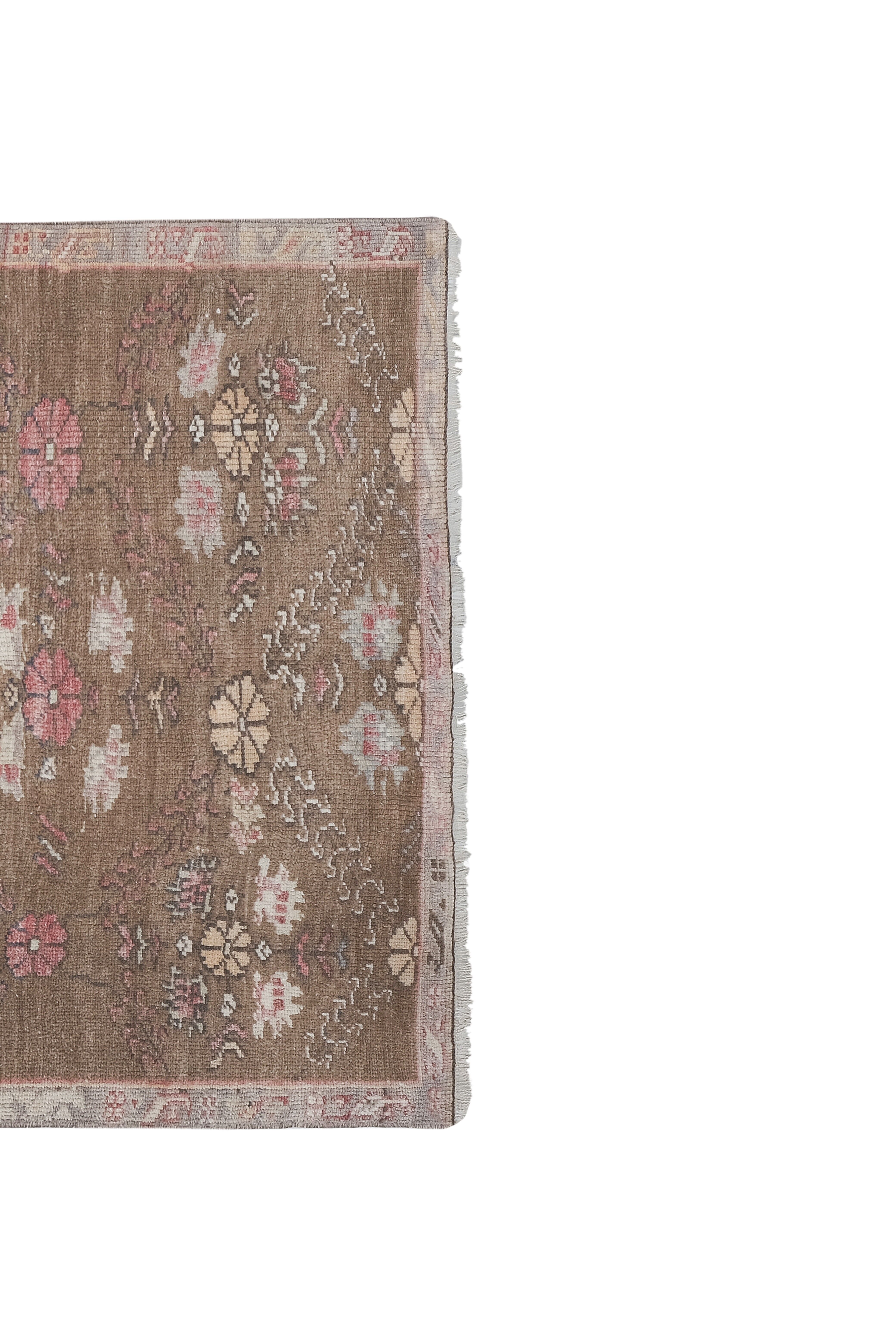 Vintage Turkish rug from Oushak, hand-woven 108x177 cm