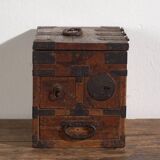 Antique Japanese chest with drawers and ironwork – portable tansu – Meiji–Taishō period (c. 1880–1920)