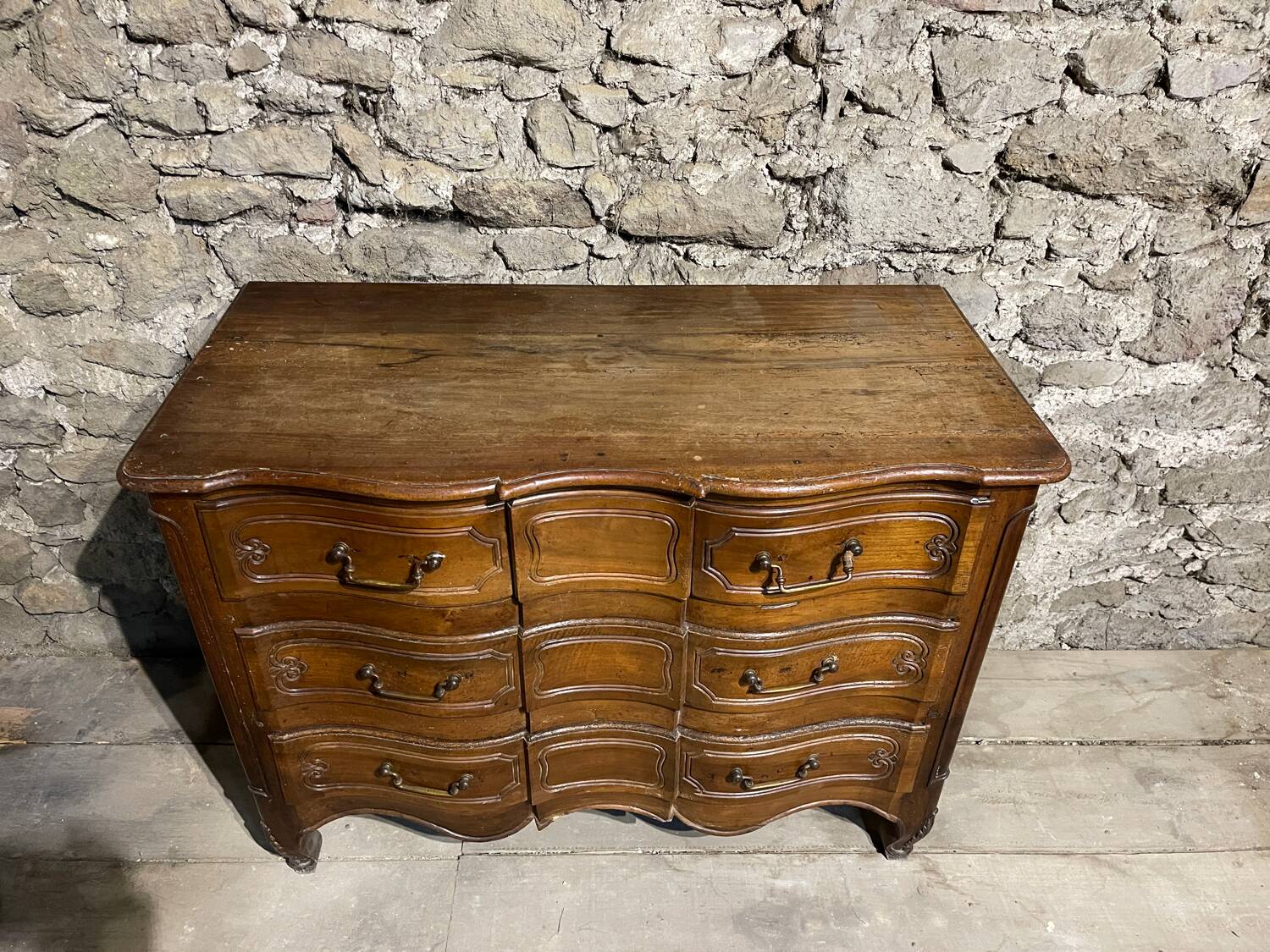 19th century crossbow chest of drawers.