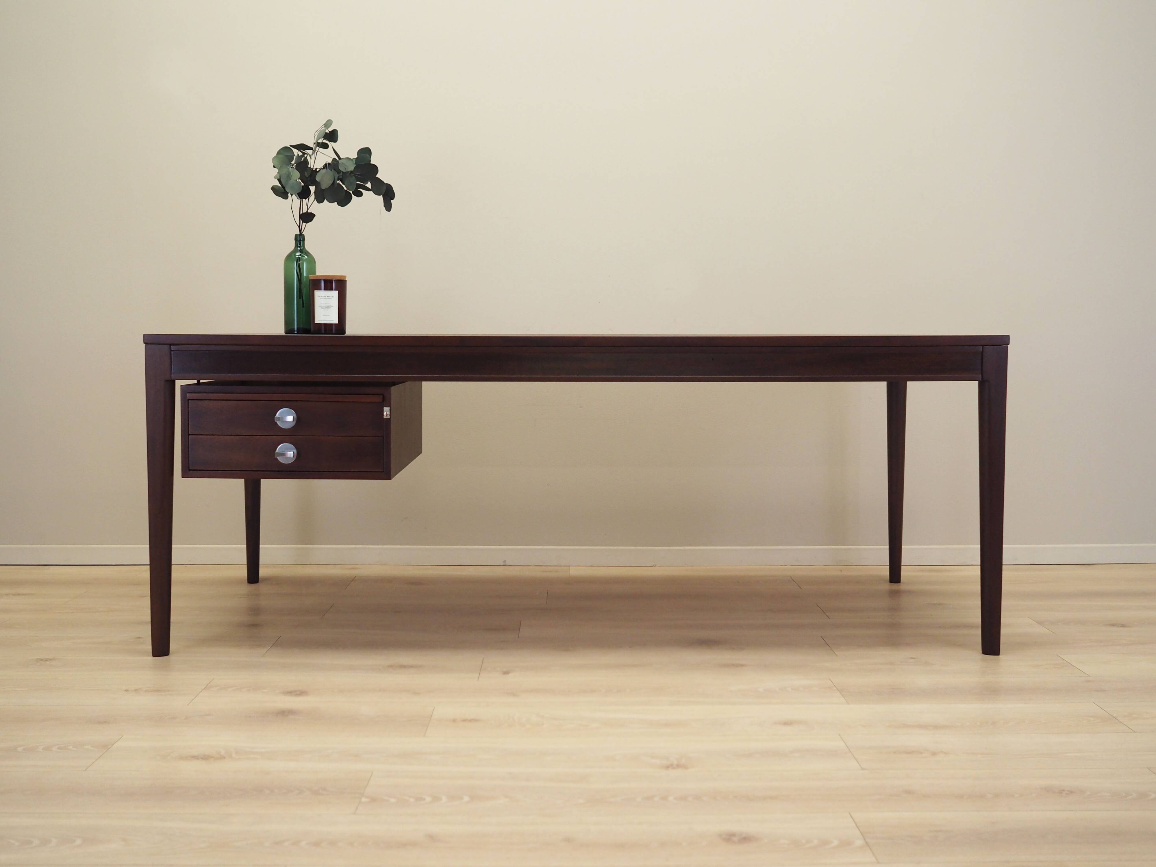 Mahogany desk, Danish design, 1970s, designer: Finn Juhl