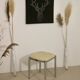 Stool with metal chromed base edition Casamance
