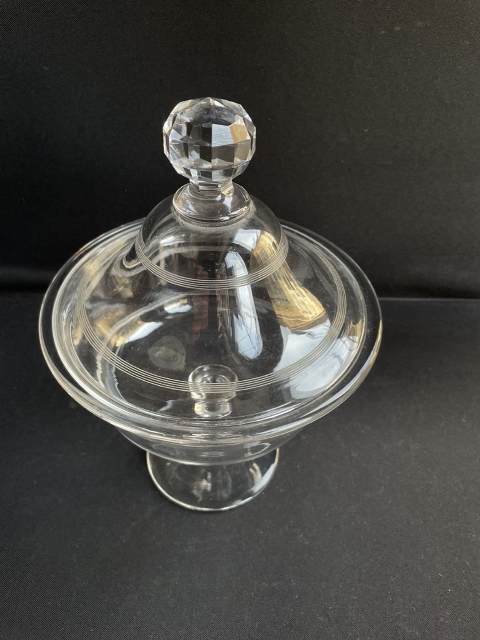 Compotier baccarat engraving nets