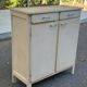 Buffet vintage en bois beige 1950 style parisien mado