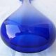 blue glass vase