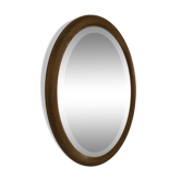 Former beveled oval mirror 74x55cm