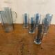 OCTIME Octagonal Orangeade Carafe with Molded Glass and 6 Wine Glasses