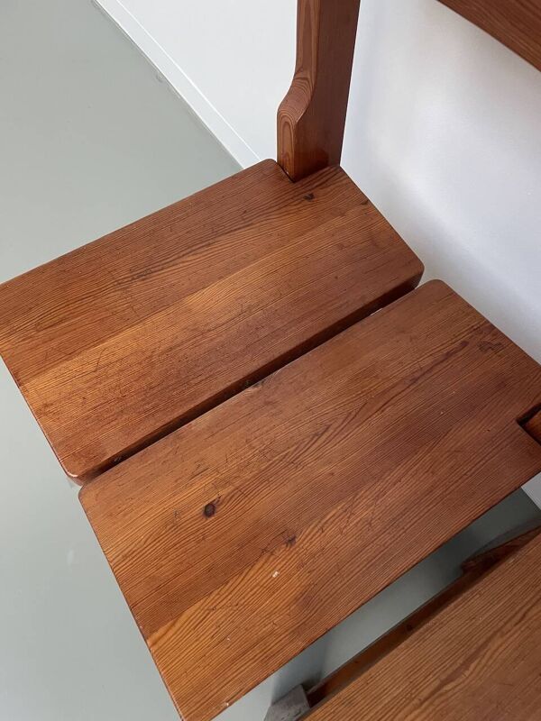 Ensemble table et 4 chaises mobilier montagne années 60