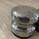 Vintage 70s stainless steel salt and pepper shaker