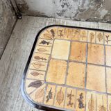 Capron “herbarium” oval coffee table