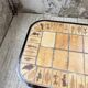 Table basse Capron « herbier » ovale
