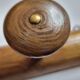 Wooden wall coat rack turned in imitation of bamboo, 6 hooks, 84 cm