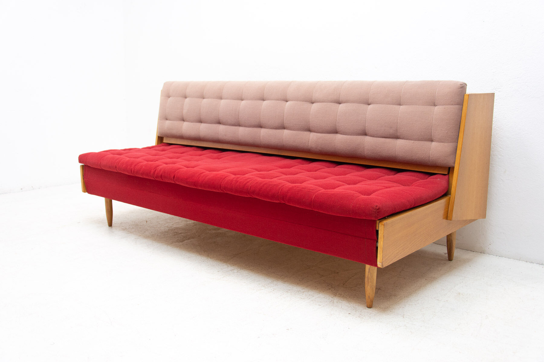 Mid century folding sofabed, 1960´s, Czechoslovakia
