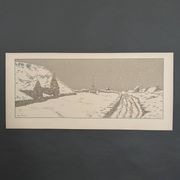 Lithograph by Henri Rivière The Fairyland of Hours - The Snow