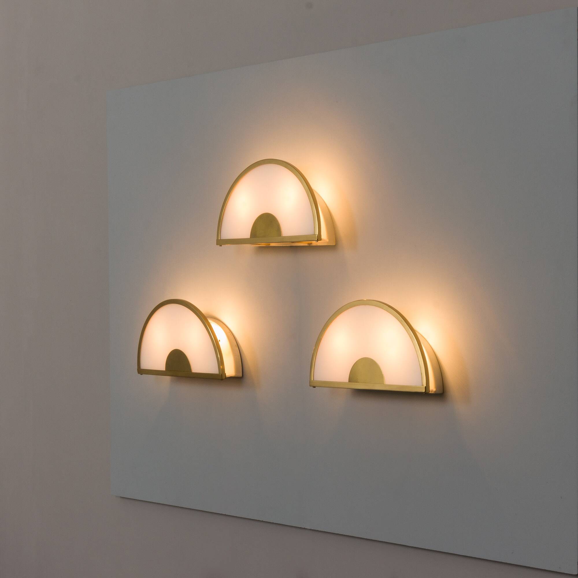 Set of three wall lamps by Zero Quattro Milano, Italy 1970s