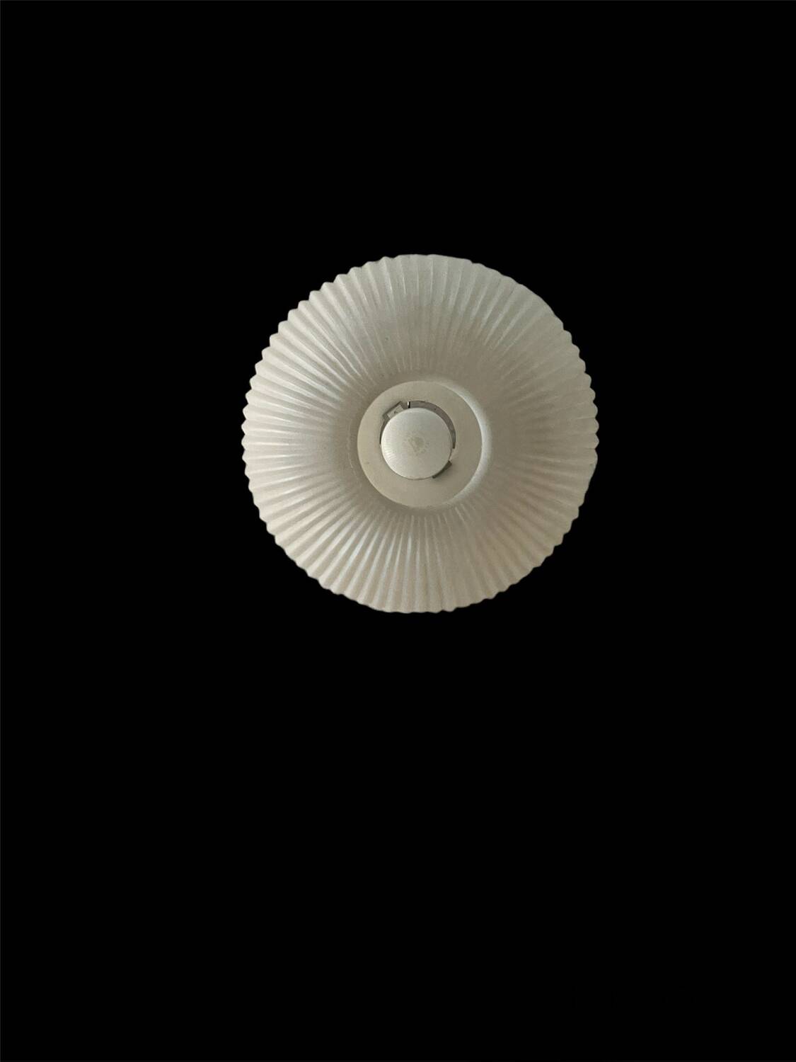 Cocoon Plissée chandelier by Aloys Gangkofner for Erco