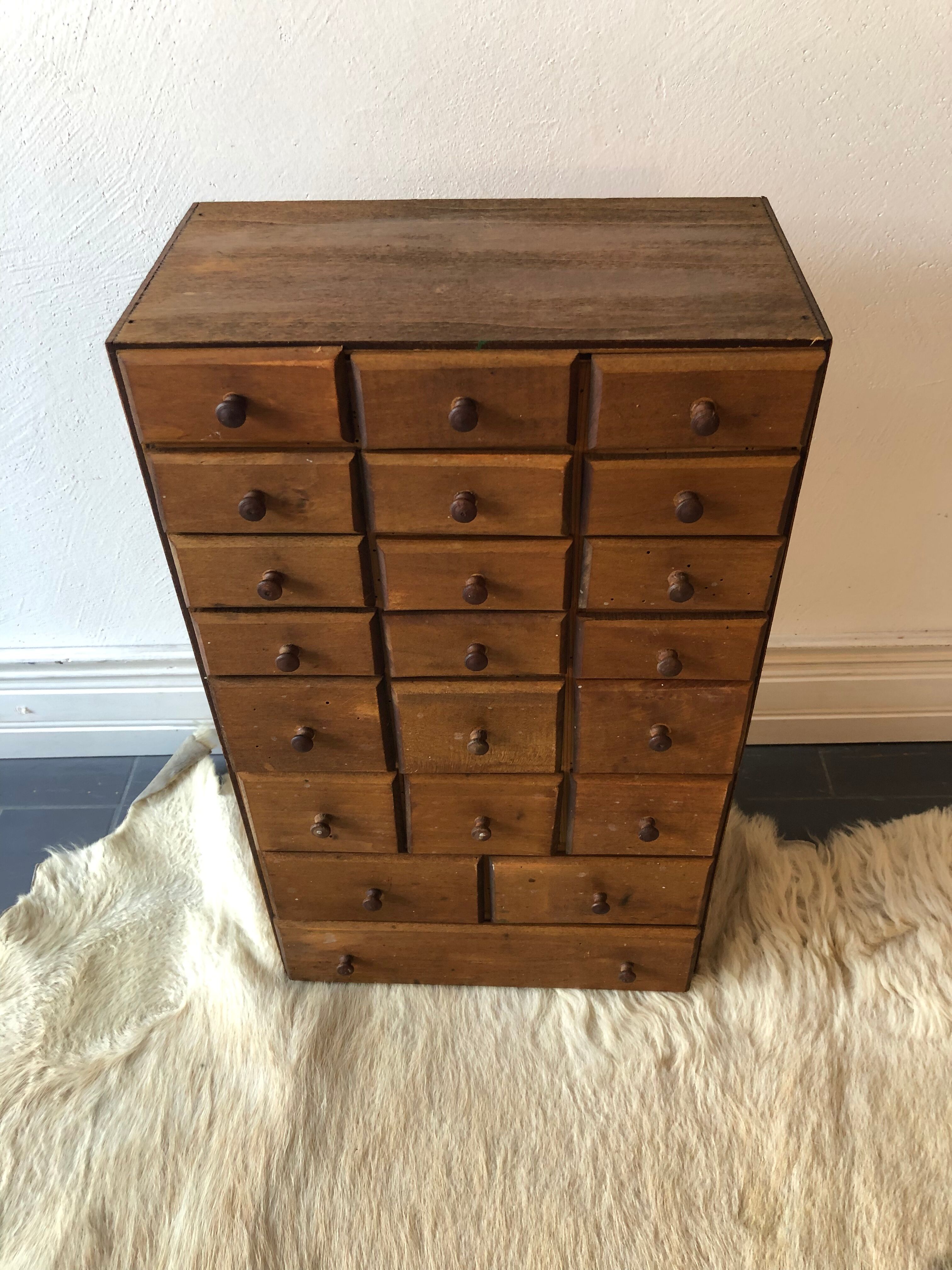 Furniture of old craft, 21 drawers