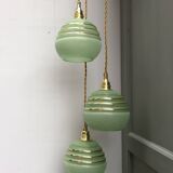 Vintage tulip waterfall pendant light in granite glass
