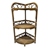 Rattan shelf